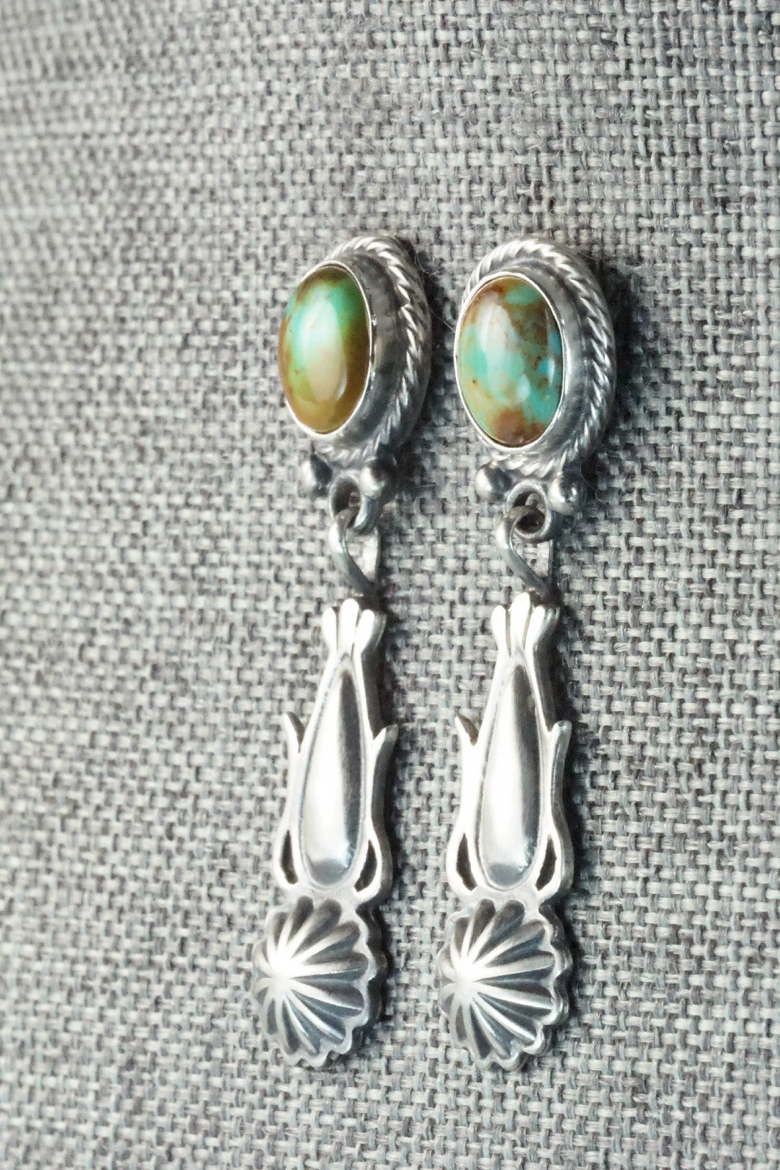 Turquoise & Sterling Silver Earrings - Verley Betone
