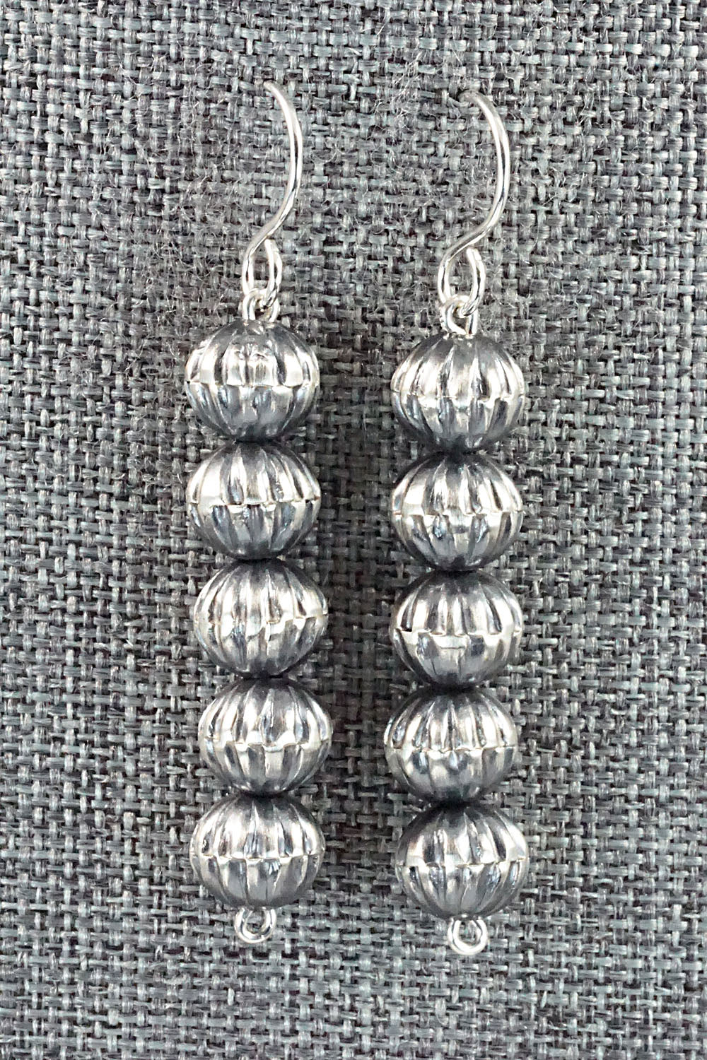 Sterling Silver Navajo Pearl Earrings - Tonisha Haley