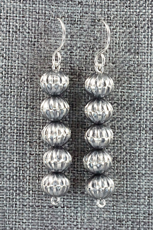 Sterling Silver Navajo Pearl Earrings - Tonisha Haley