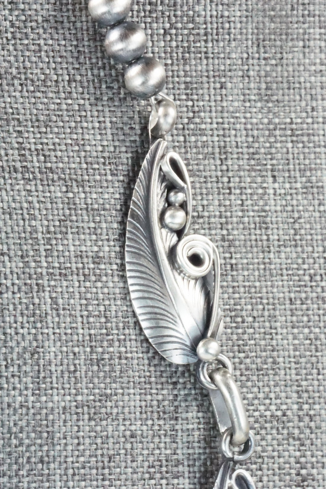 Turquoise & Sterling Silver Necklace - Davey Morgan