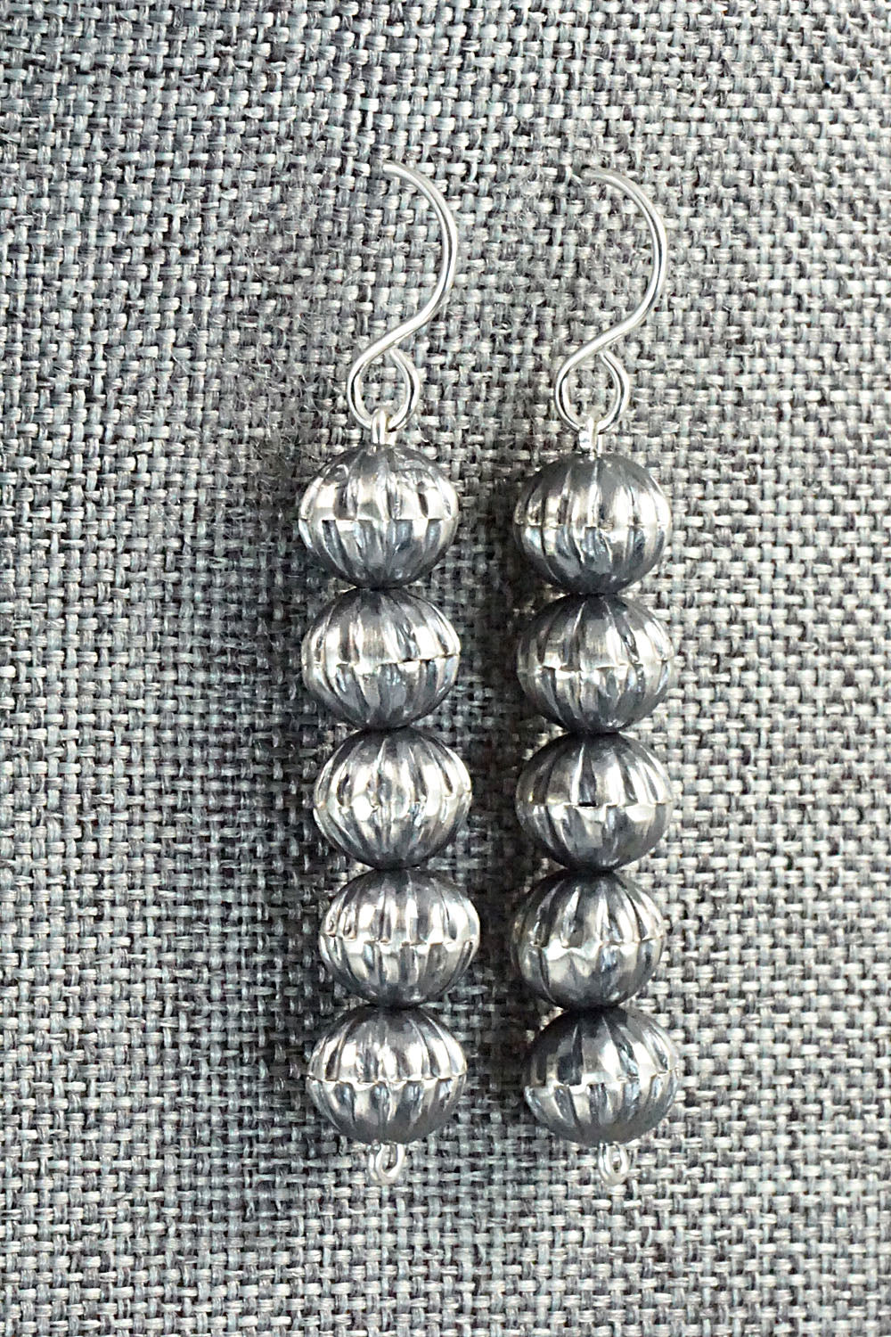 Sterling Silver Navajo Pearl Earrings - Tonisha Haley