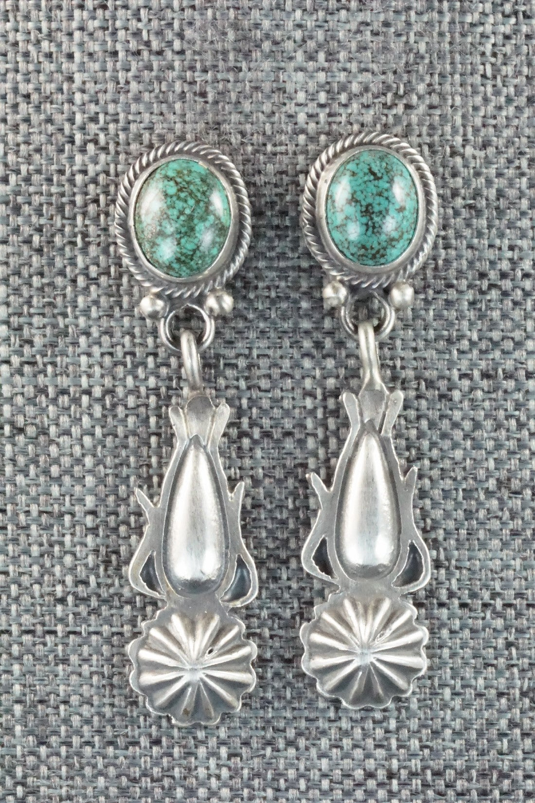 Turquoise & Sterling Silver Earrings - Verley Betone