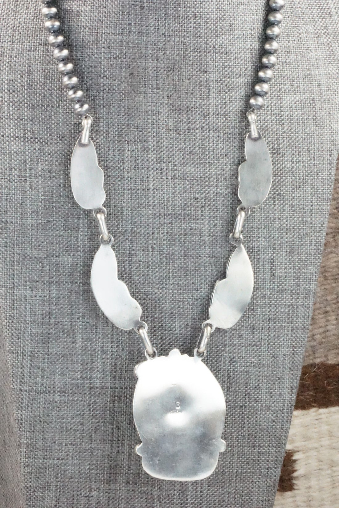 Turquoise & Sterling Silver Necklace - Davey Morgan