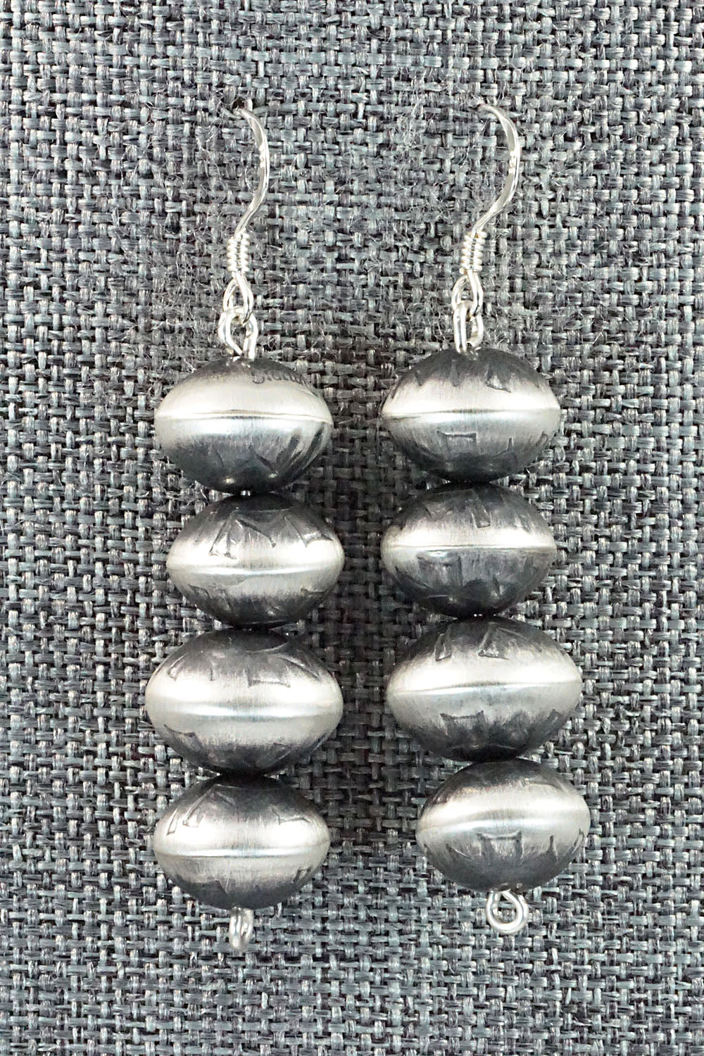 Sterling Silver Navajo Pearl Earrings - Presley Haley