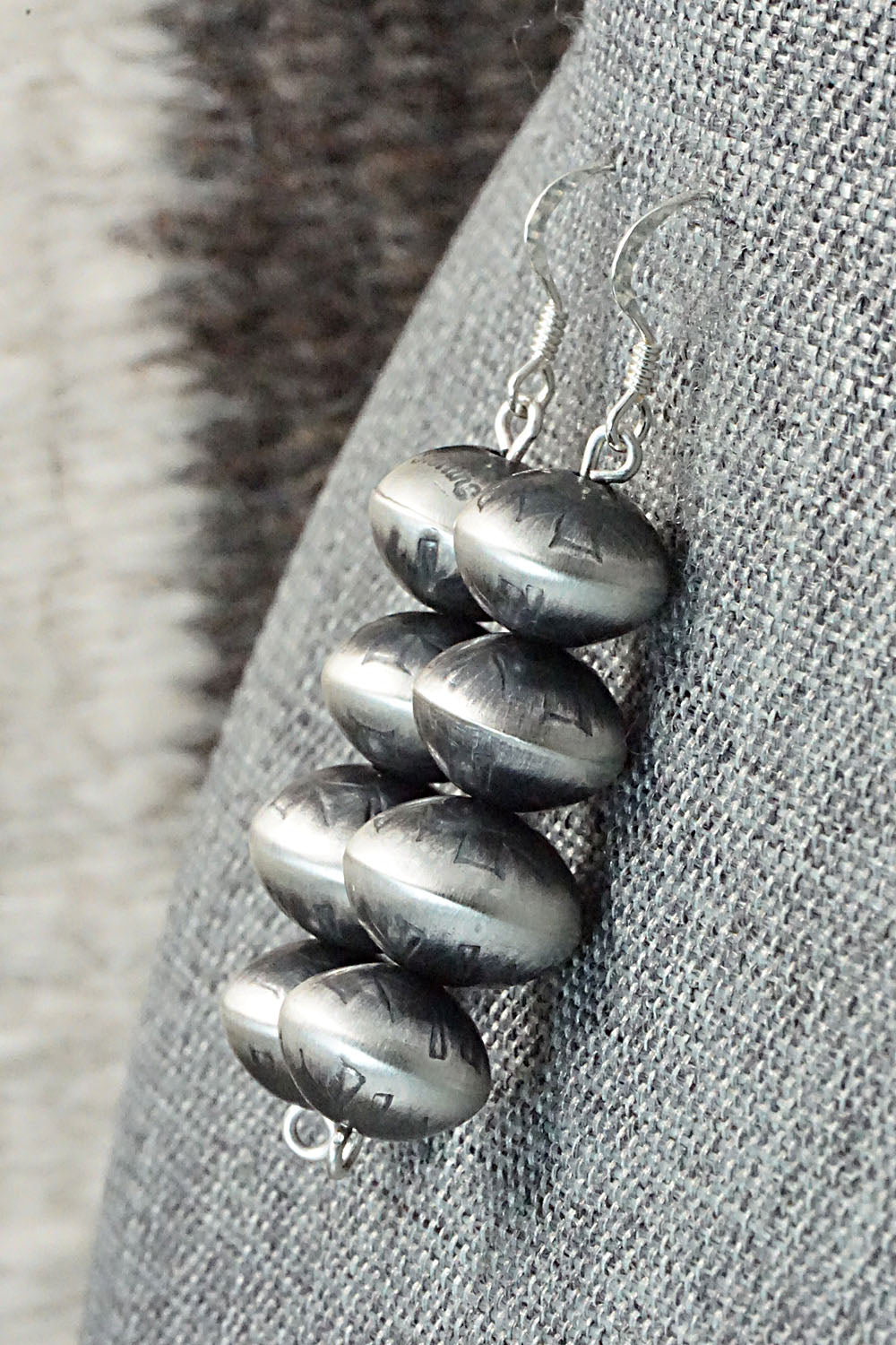 Sterling Silver Navajo Pearl Earrings - Presley Haley