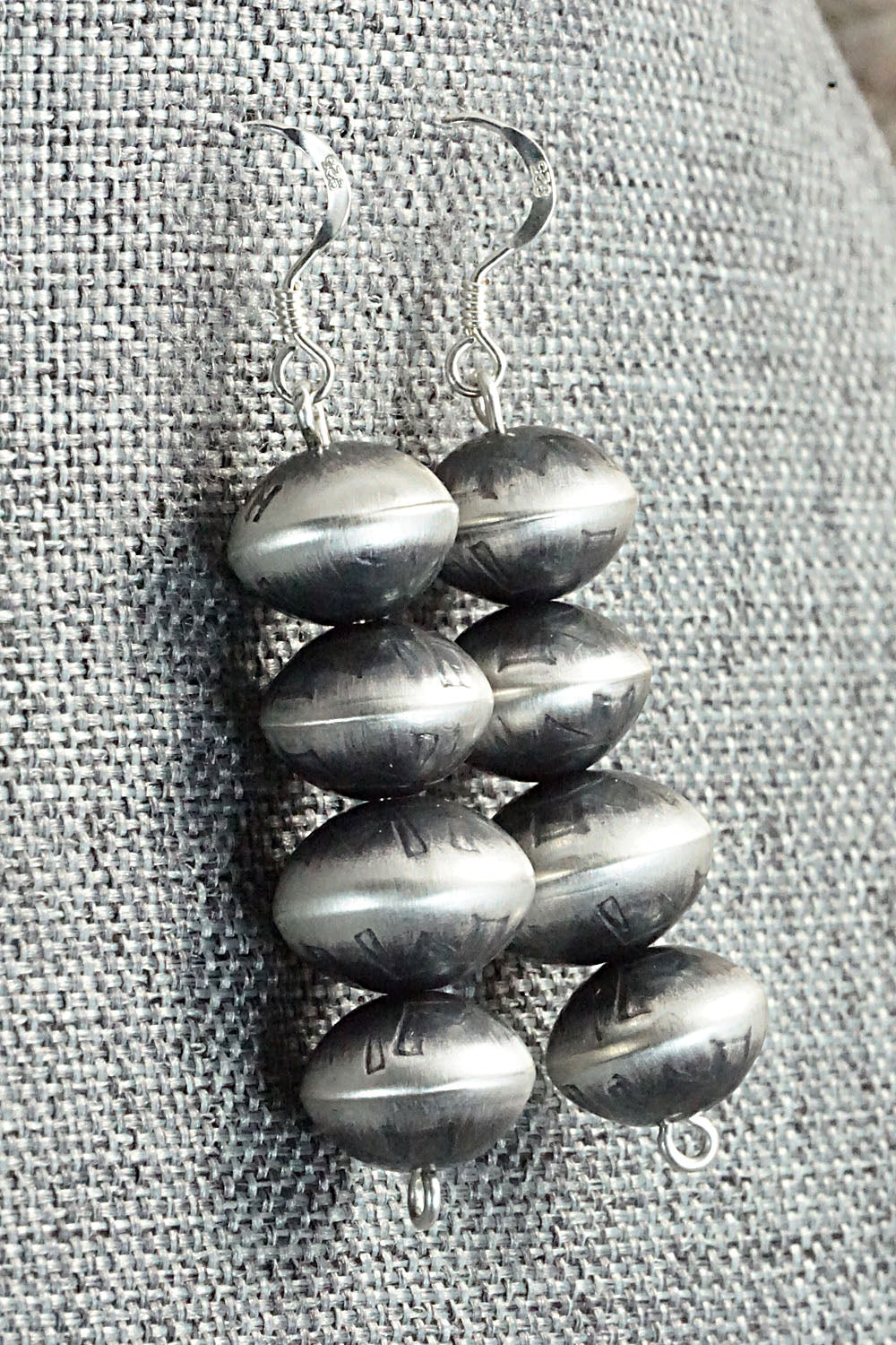Sterling Silver Navajo Pearl Earrings - Presley Haley