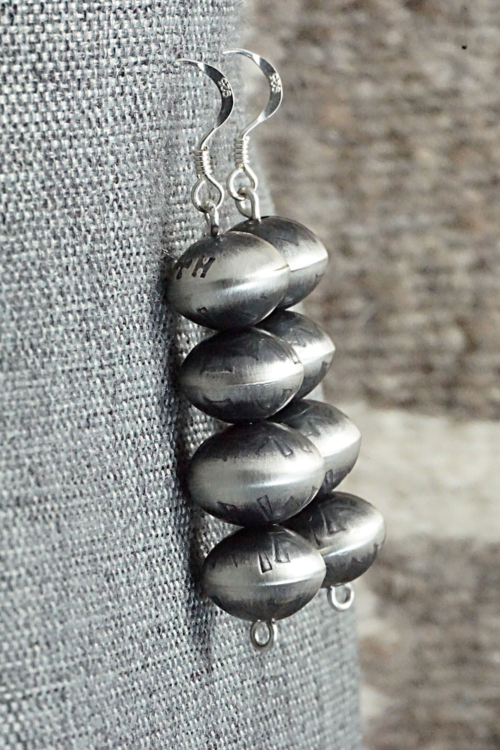 Sterling Silver Navajo Pearl Earrings - Presley Haley