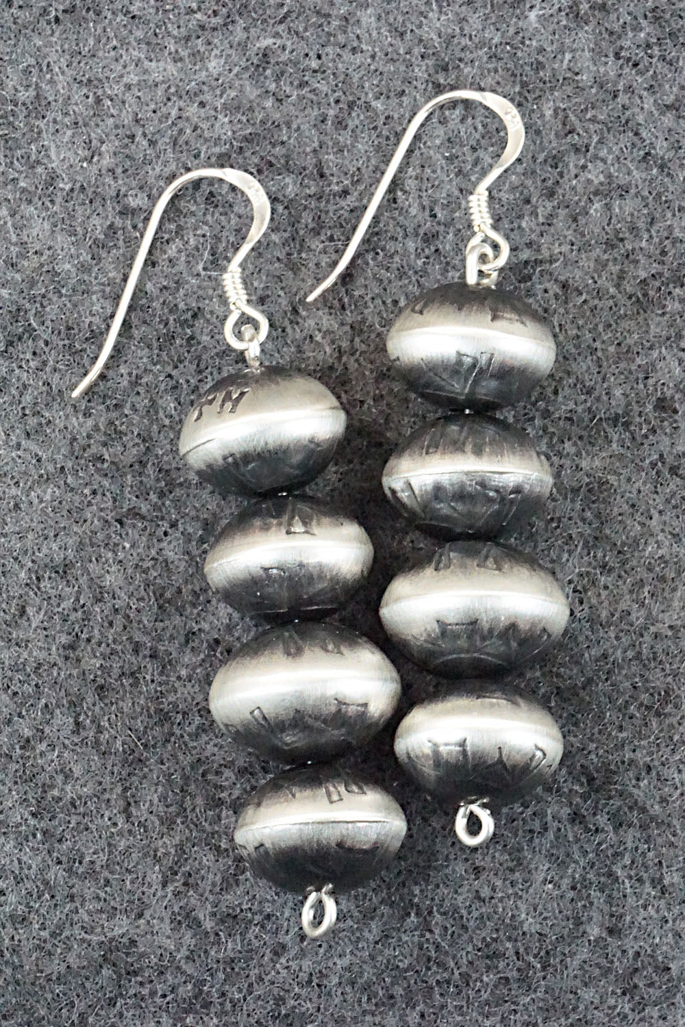 Sterling Silver Navajo Pearl Earrings - Presley Haley