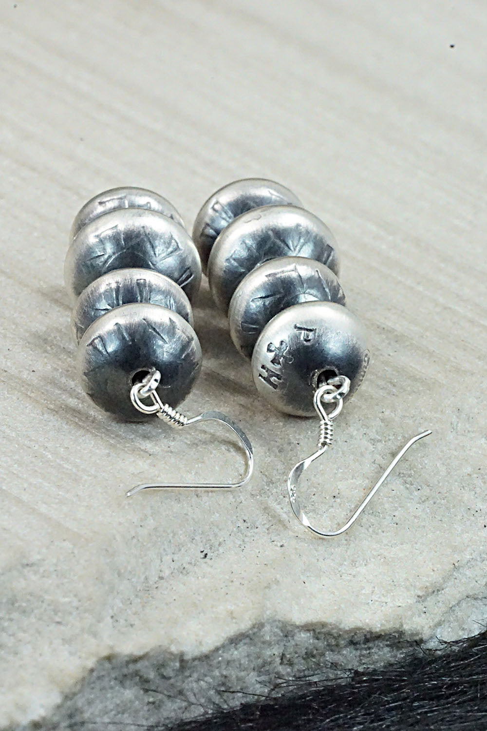 Sterling Silver Navajo Pearl Earrings - Presley Haley