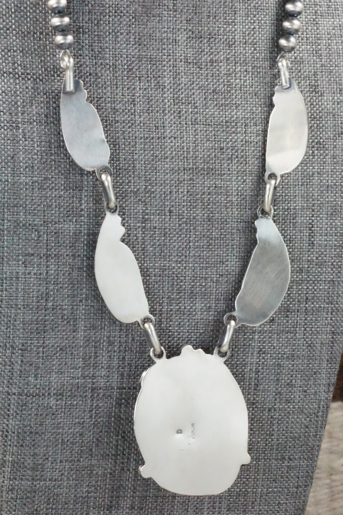 Turquoise & Sterling Silver Necklace - Davey Morgan