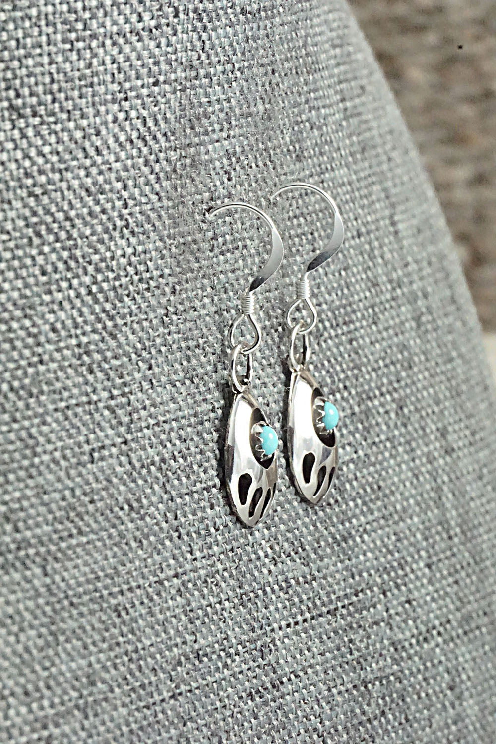 Turquoise & Sterling Silver Earrings - Leta Parker