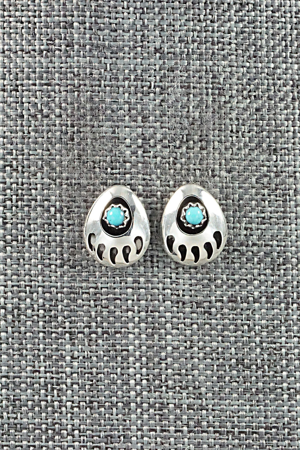 Turquoise & Sterling Silver Earrings - Leta Parker