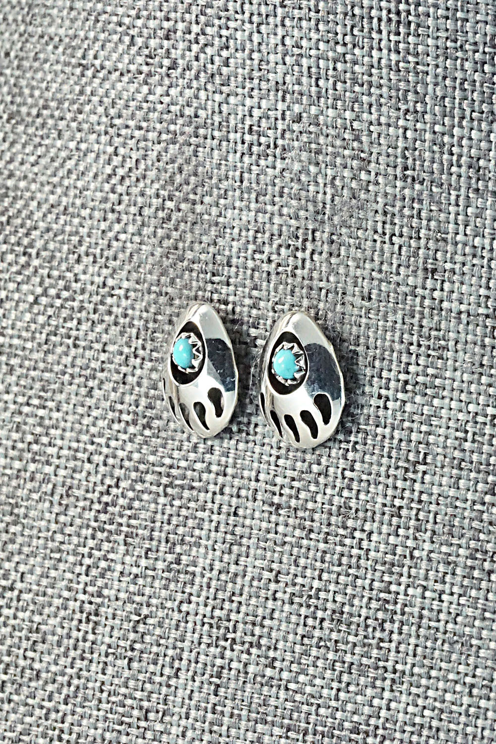 Turquoise & Sterling Silver Earrings - Leta Parker