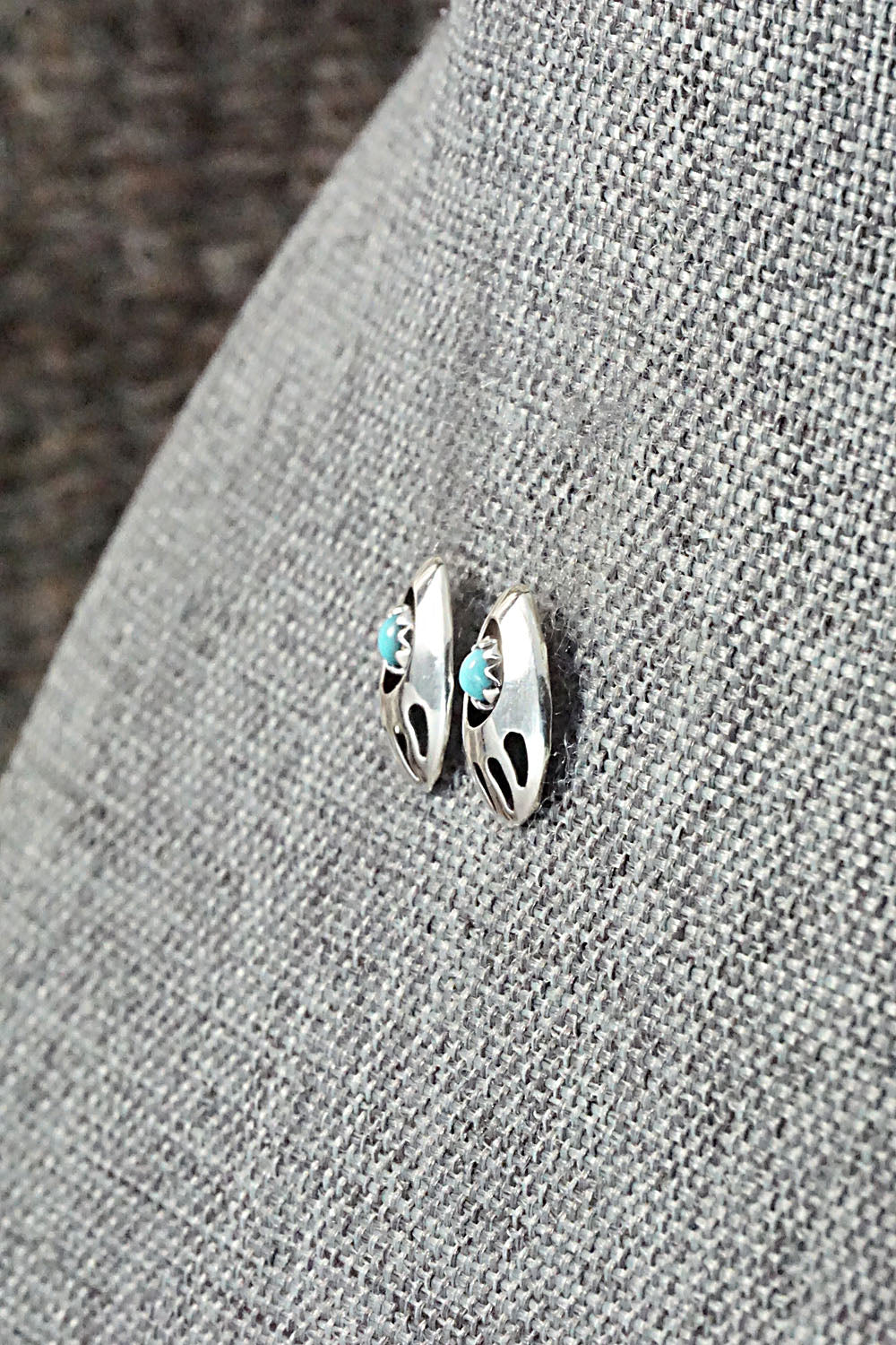 Turquoise & Sterling Silver Earrings - Leta Parker