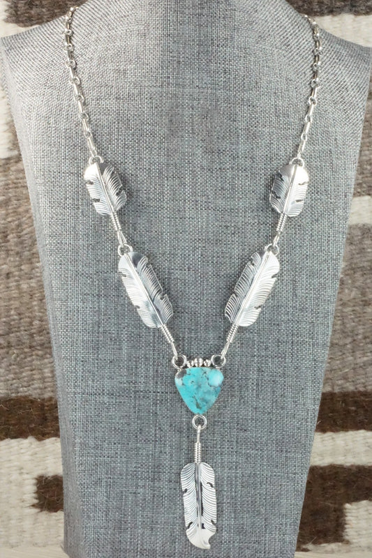 Turquoise & Sterling Silver Necklace - Gilbert Smith