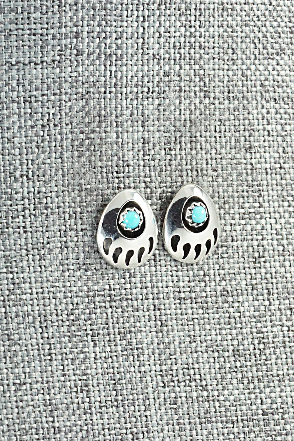 Turquoise & Sterling Silver Earrings - Leta Parker