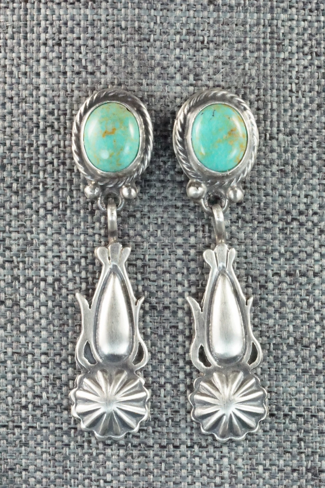 Turquoise & Sterling Silver Earrings - Verley Betone