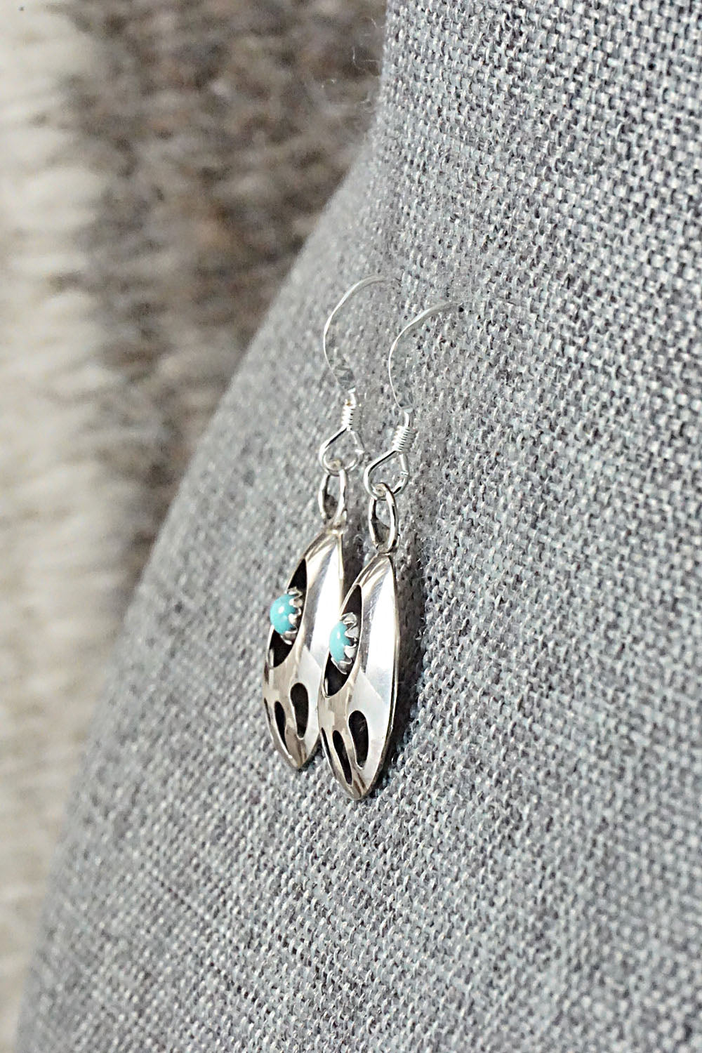 Turquoise & Sterling Silver Earrings - Leta Parker