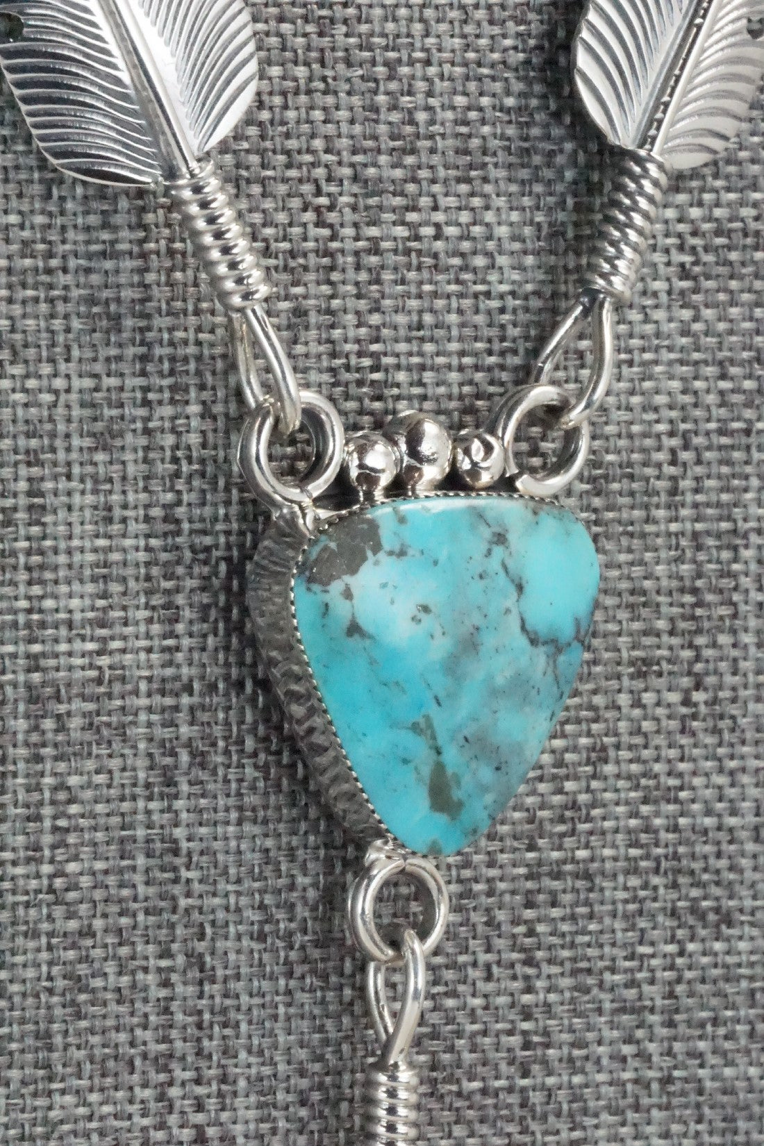 Turquoise & Sterling Silver Necklace - Gilbert Smith