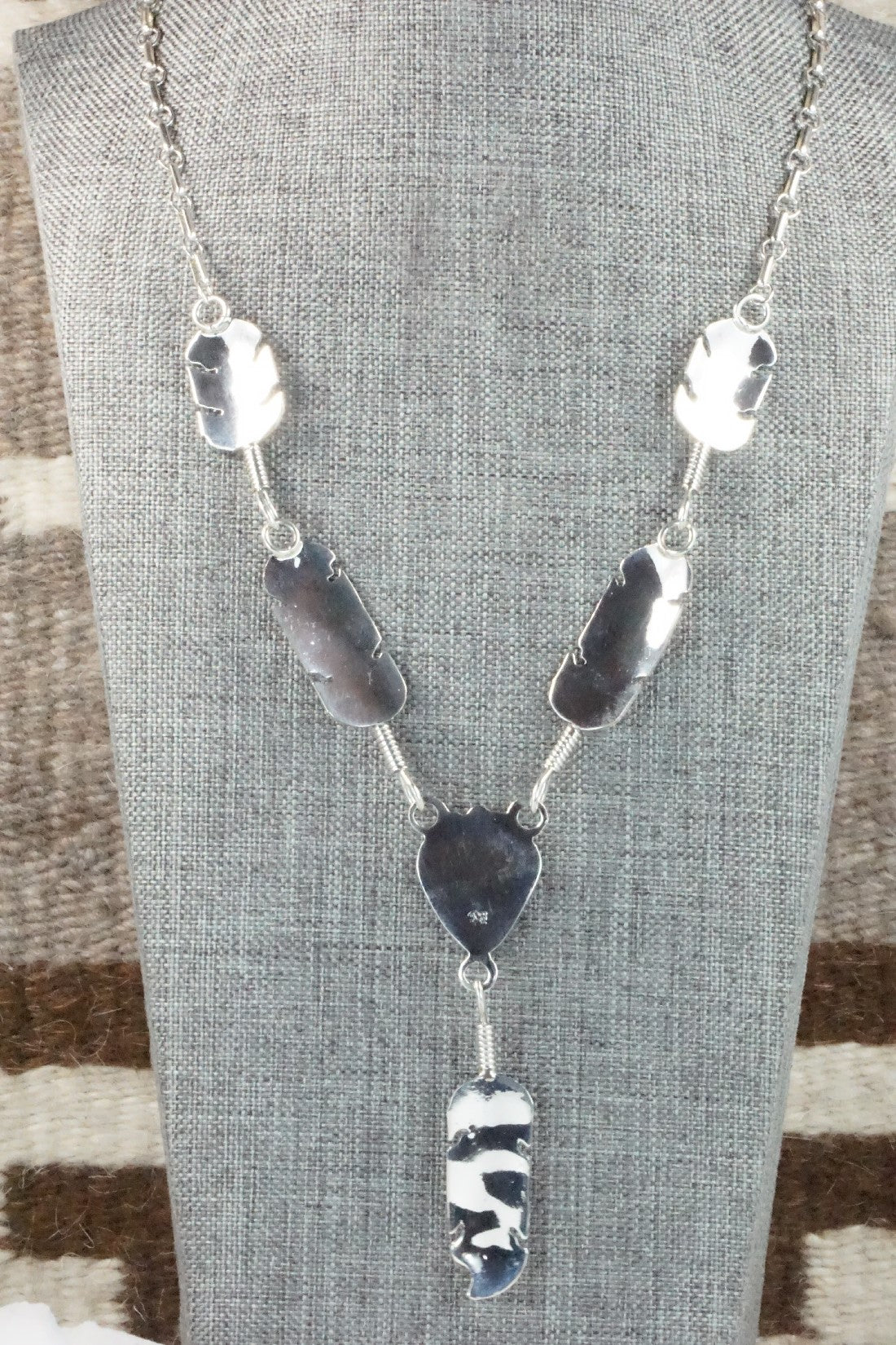 Turquoise & Sterling Silver Necklace - Gilbert Smith