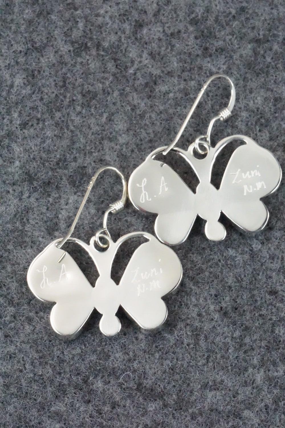 Multi Stone & Sterling Silver Inlay Earrings - Leavus Ahiyite