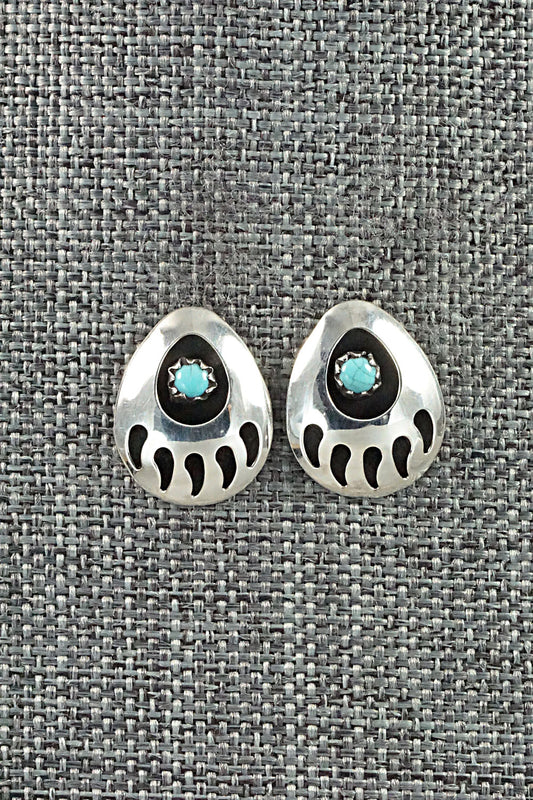 Turquoise & Sterling Silver Earrings - Leta Parker