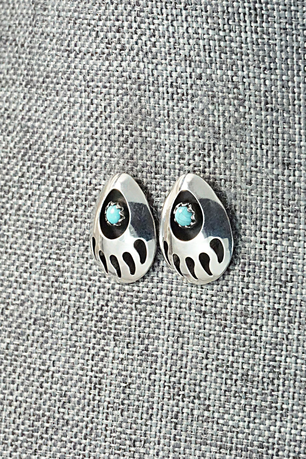 Turquoise & Sterling Silver Earrings - Leta Parker