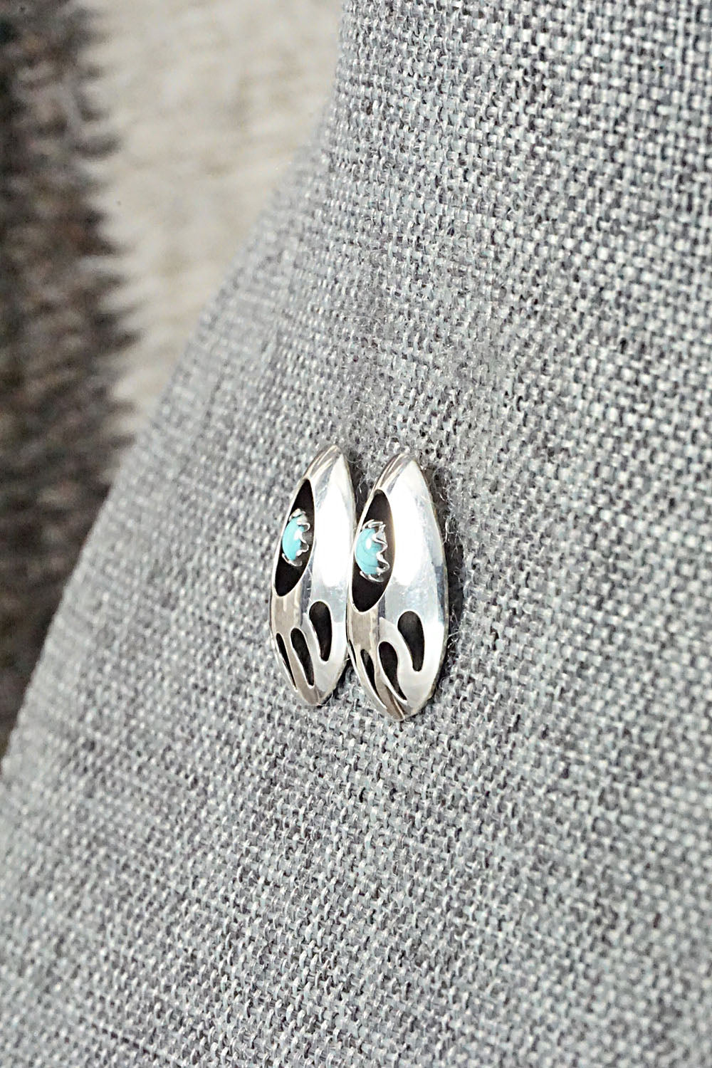 Turquoise & Sterling Silver Earrings - Leta Parker