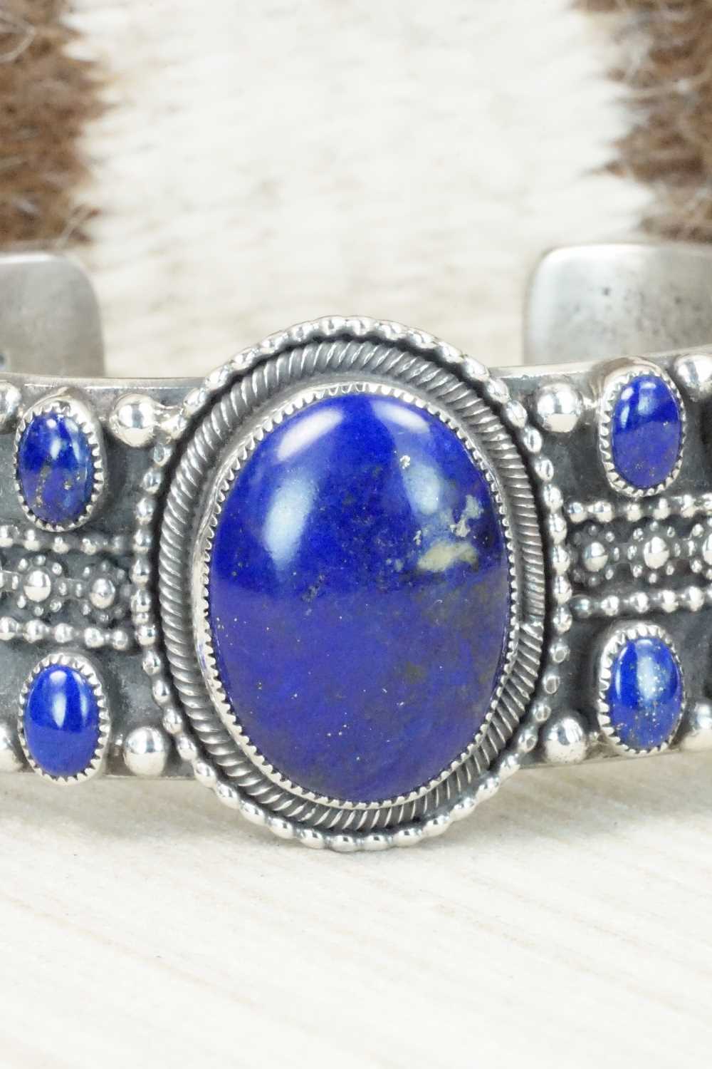 Lapis & Sterling Silver Bracelet - Myron Etsitty