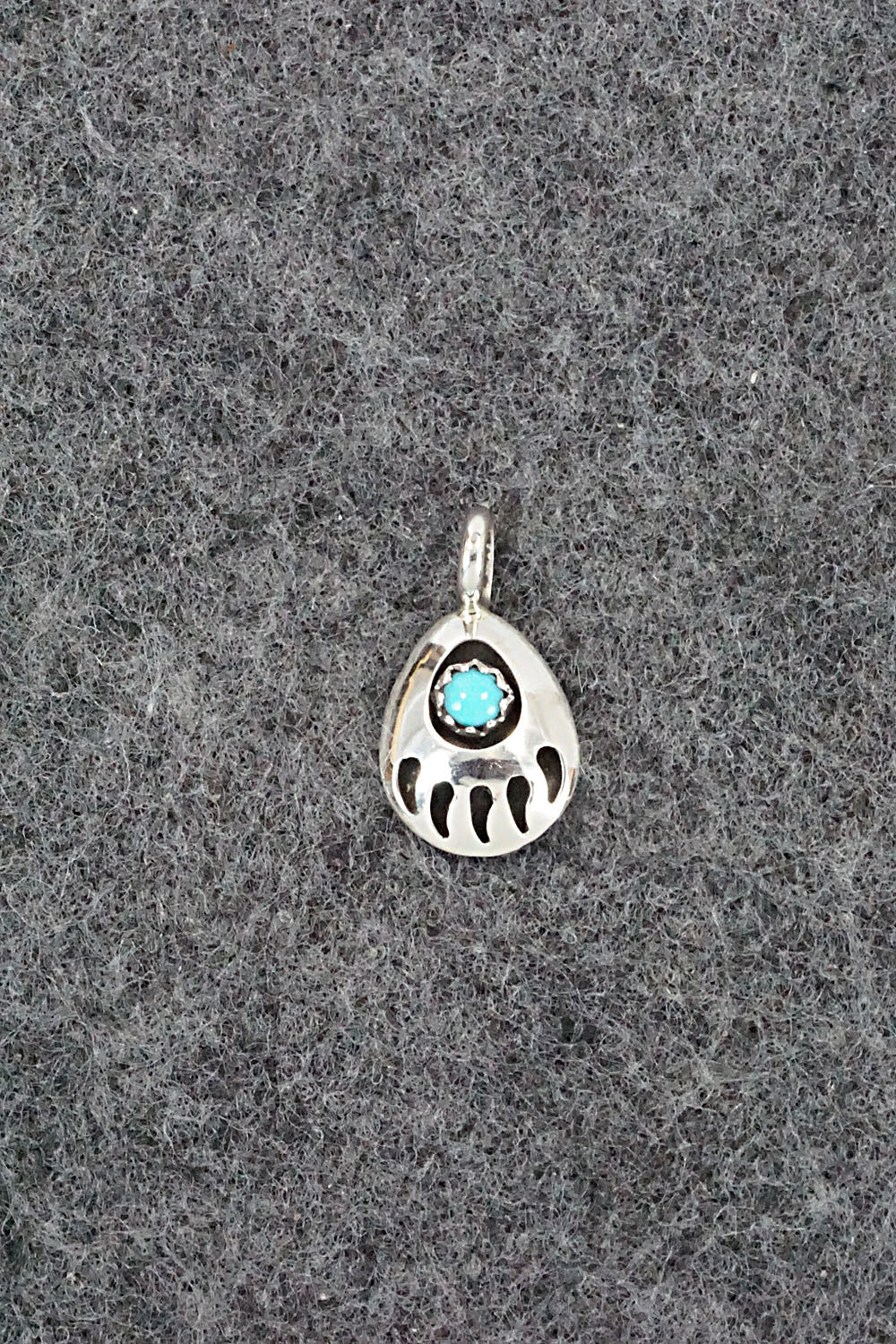 Turquoise & Sterling Silver Pendant - Leta Parker