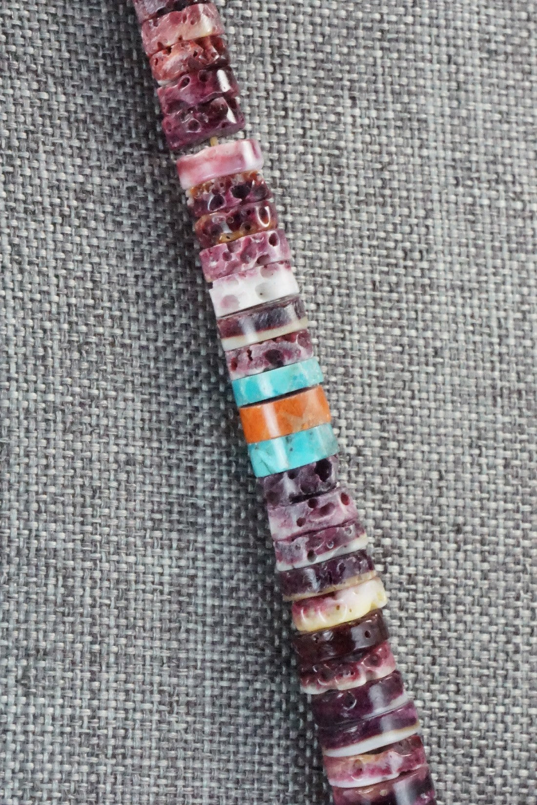 Turquoise & Spiny Oyster Necklace - Joe Garcia