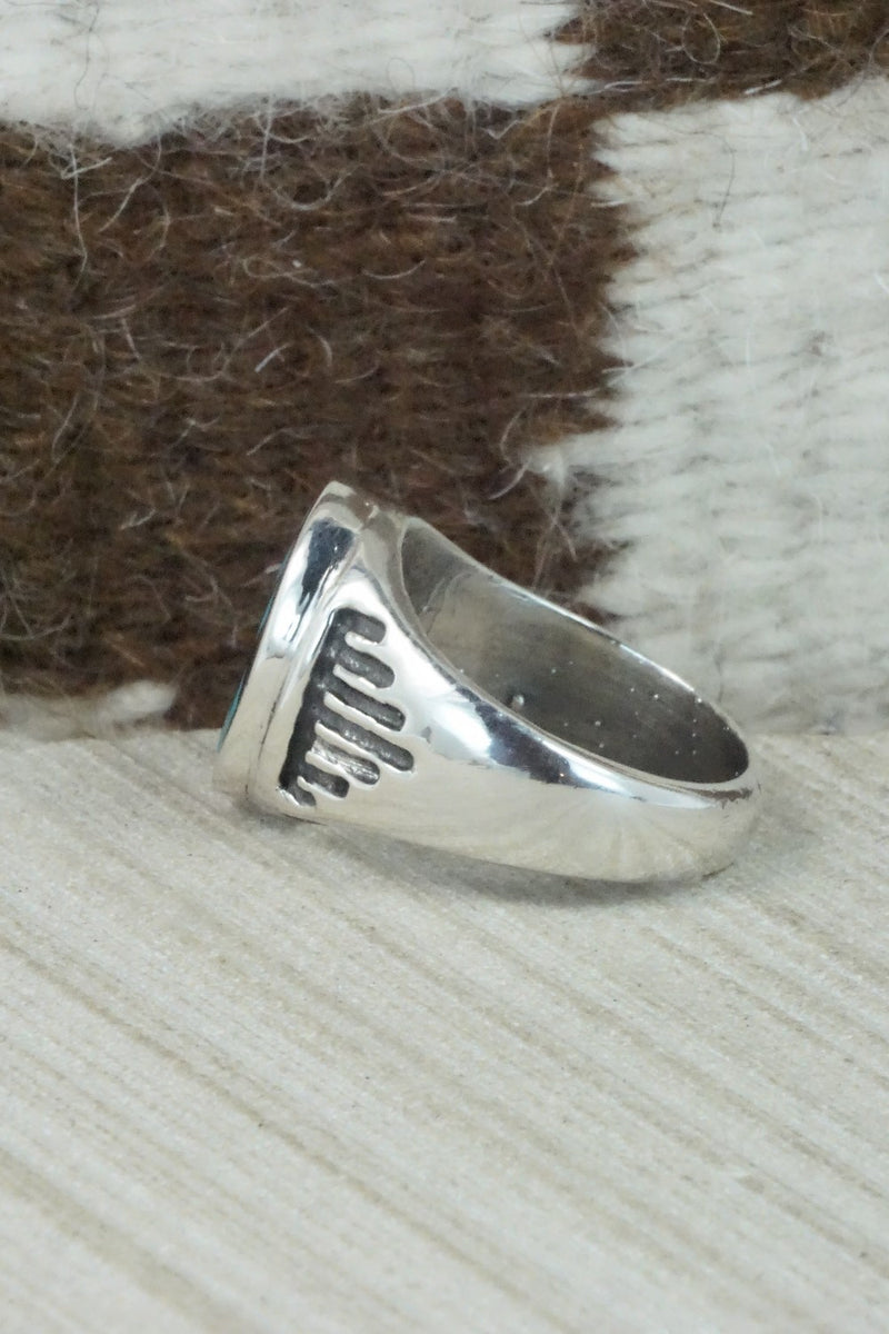 Multi Stone & Sterling Silver Inlay Ring - Charlotte Dishta - Size 11.75