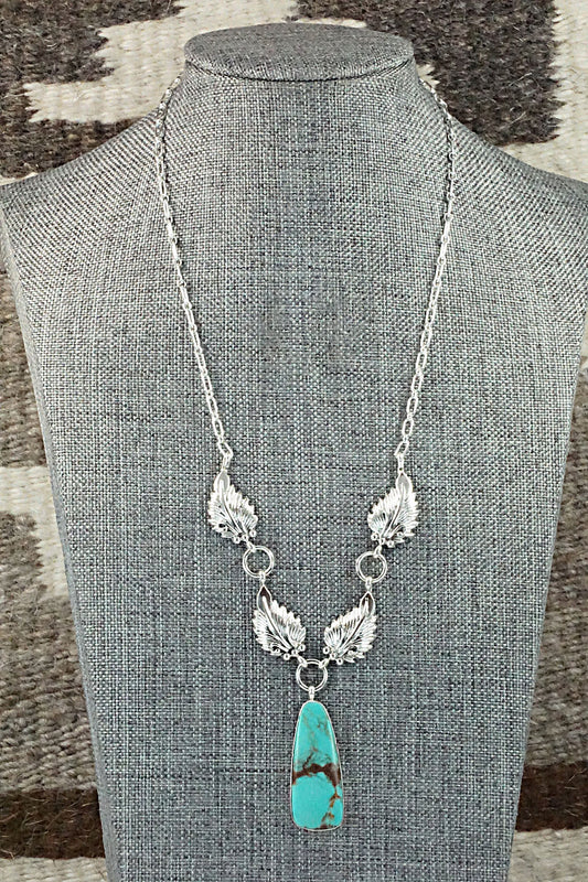 Turquoise & Sterling Silver Necklace - Mark Barney