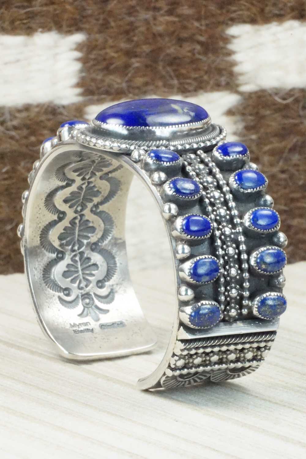 Lapis & Sterling Silver Bracelet - Myron Etsitty