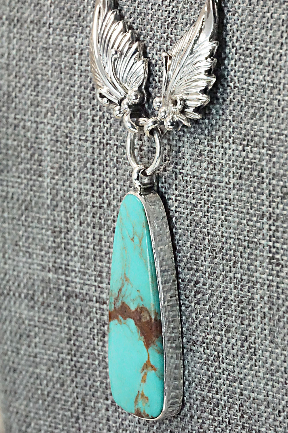 Turquoise & Sterling Silver Necklace - Mark Barney