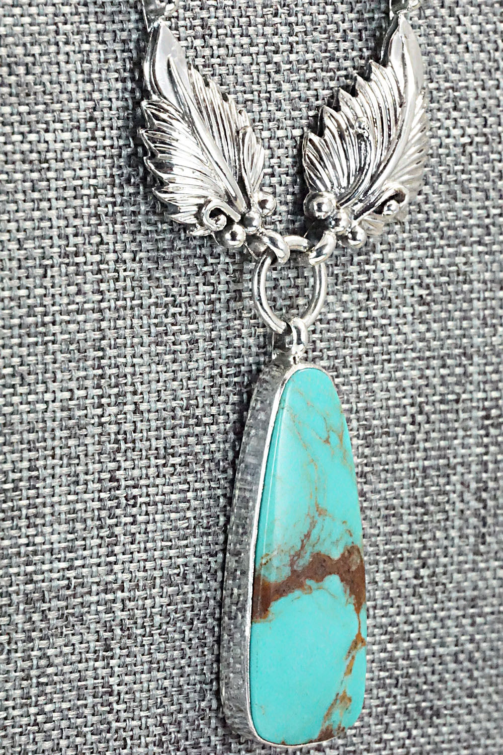 Turquoise & Sterling Silver Necklace - Mark Barney