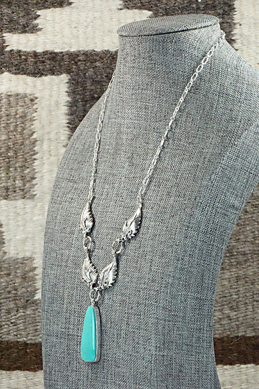Turquoise & Sterling Silver Necklace - Mark Barney