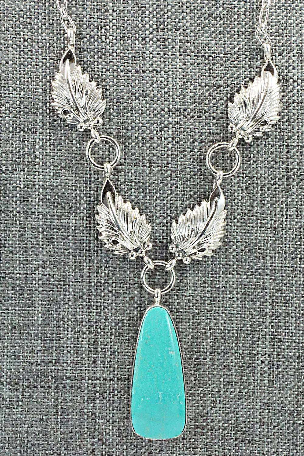 Turquoise & Sterling Silver Necklace - Mark Barney