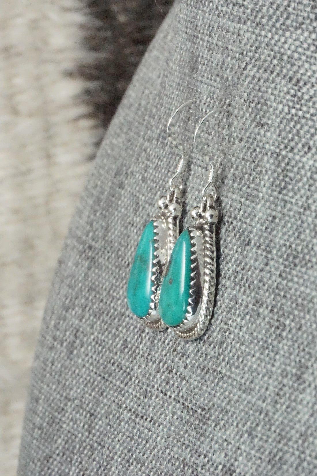 Turquoise and Sterling Silver Earrings - Sharon McCarthy