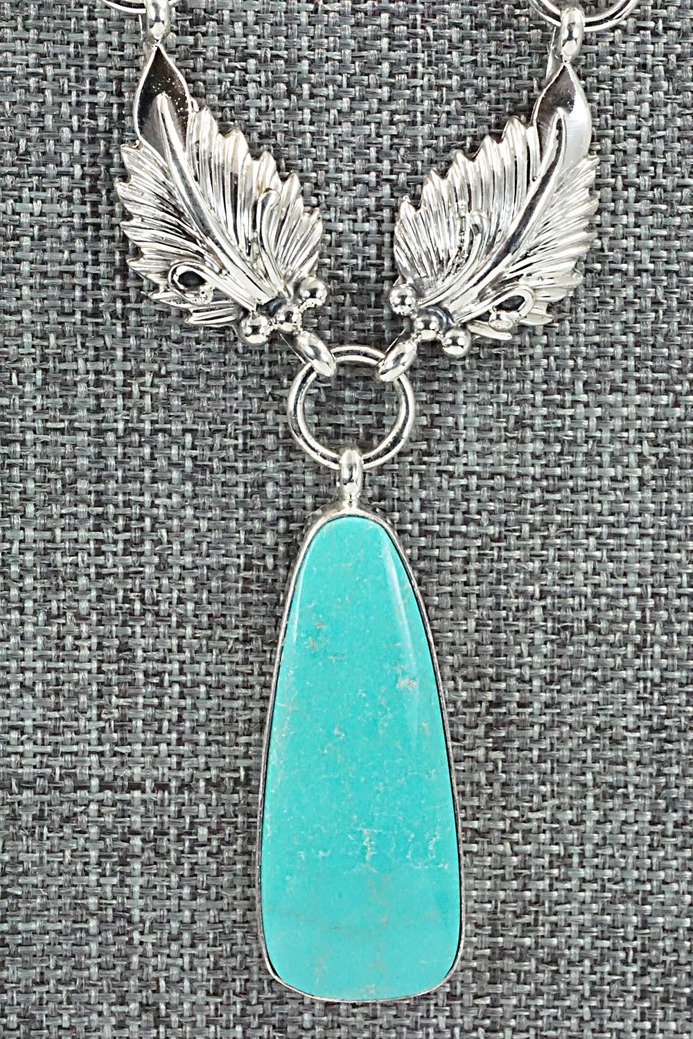 Turquoise & Sterling Silver Necklace - Mark Barney