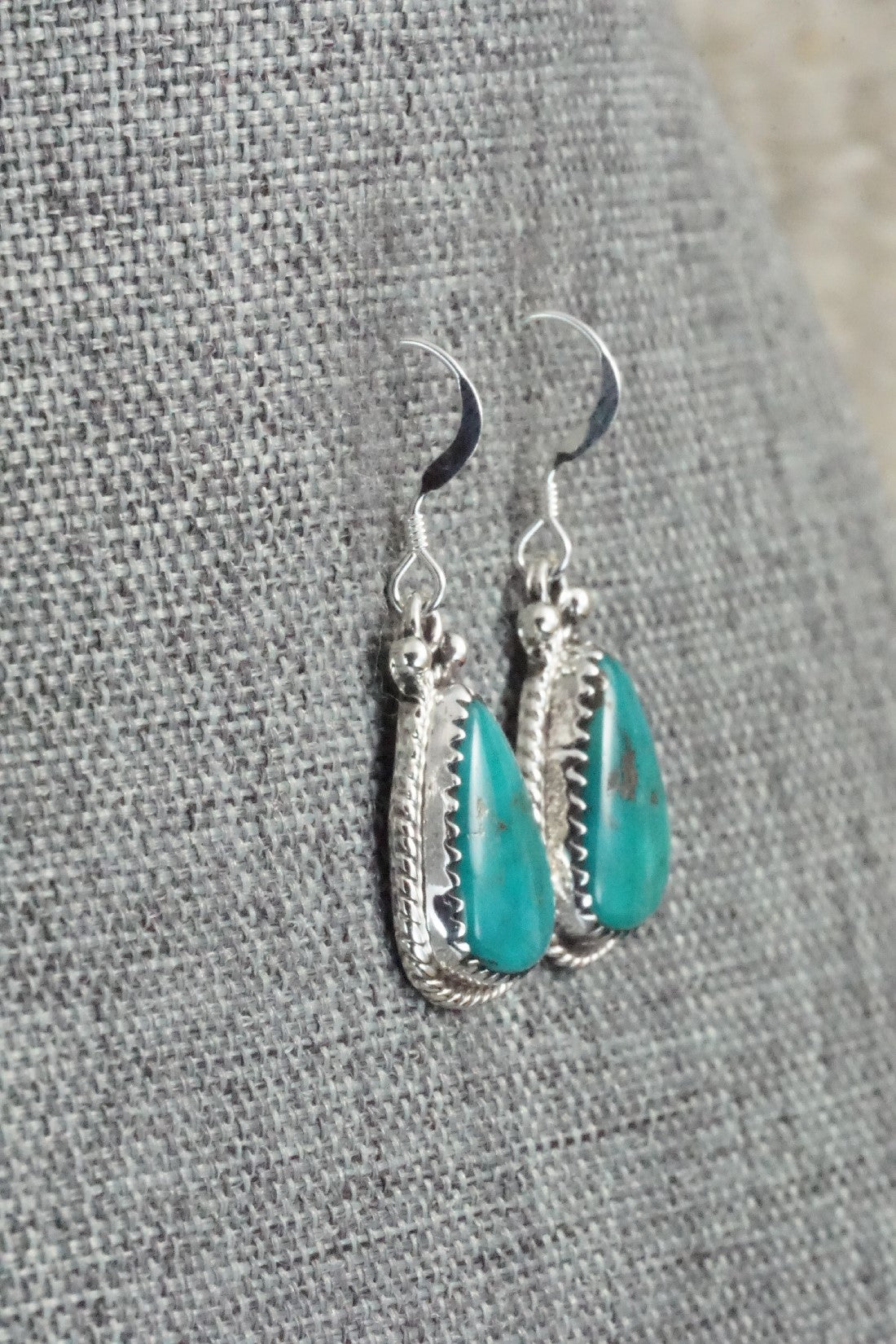Turquoise and Sterling Silver Earrings - Sharon McCarthy