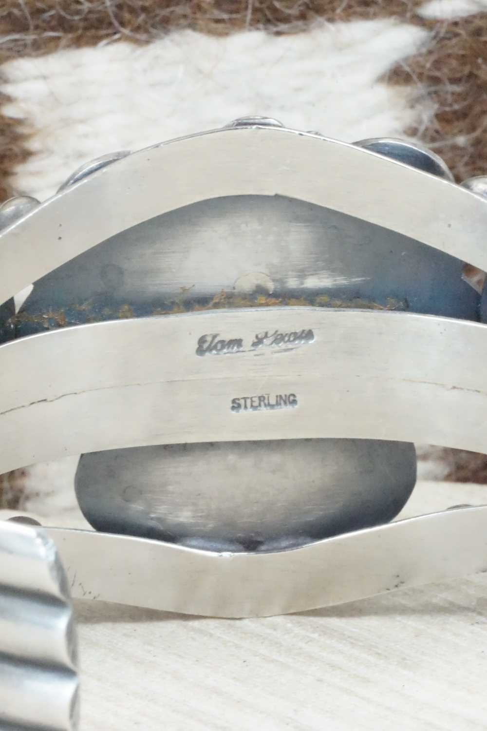 Spiny Oyster & Sterling Silver Bracelet - Tom Lewis
