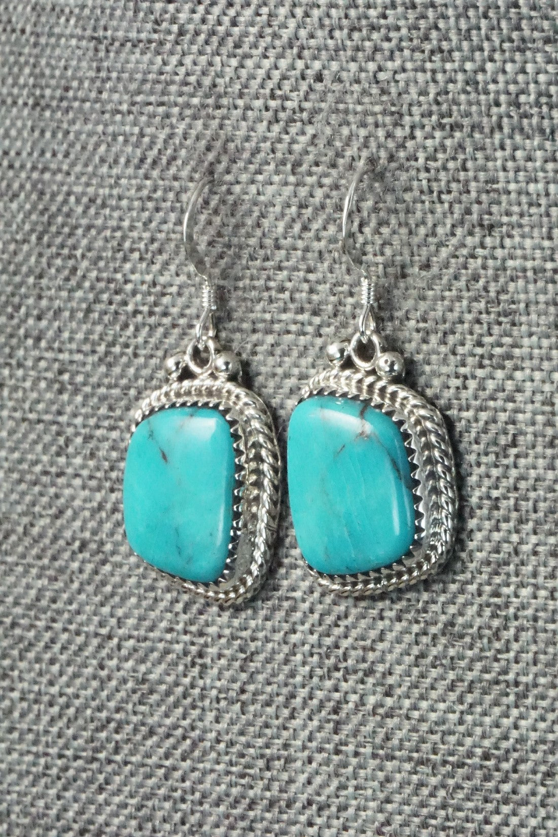 Turquoise and Sterling Silver Earrings - Sharon McCarthy