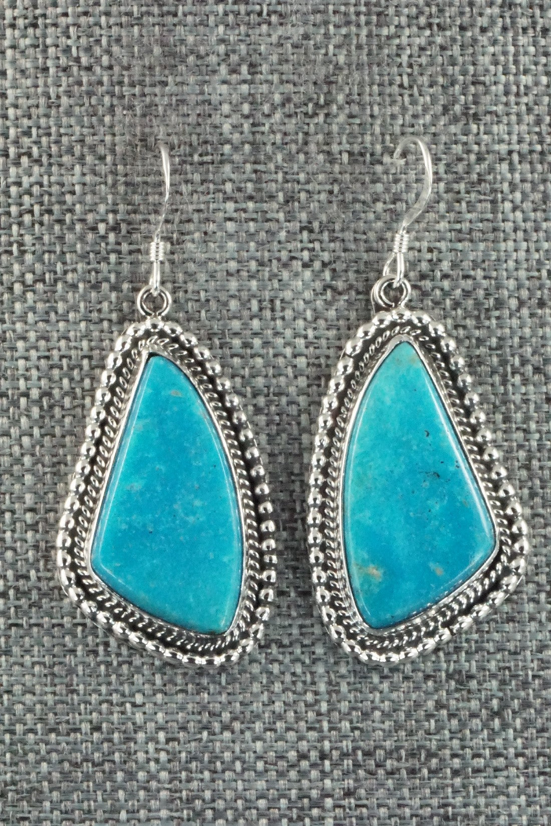 Turquoise & Sterling Silver Earrings - Verley Betone