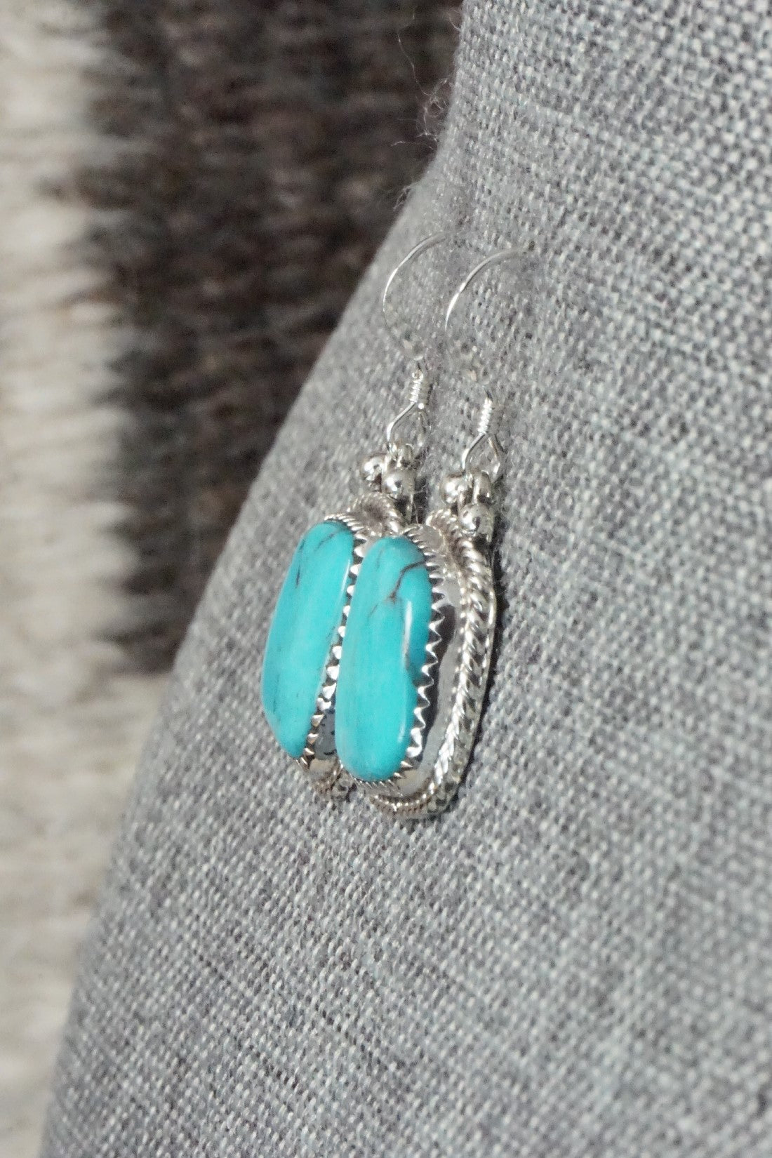 Turquoise and Sterling Silver Earrings - Sharon McCarthy