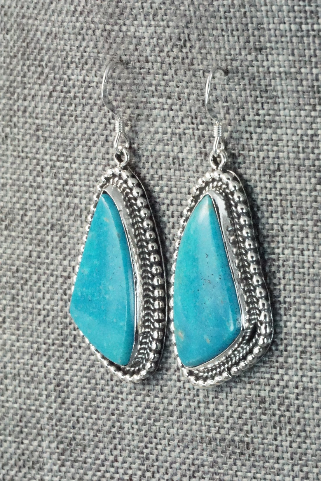 Turquoise & Sterling Silver Earrings - Verley Betone