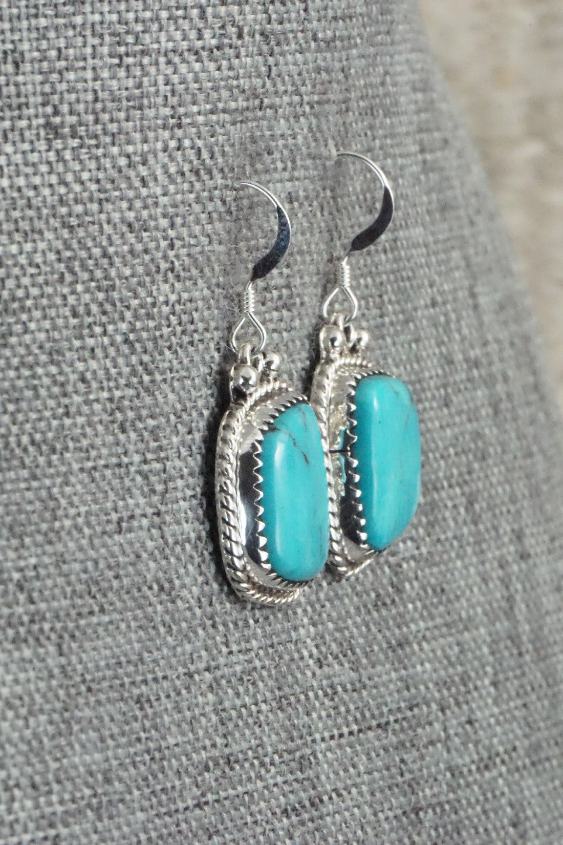 Turquoise and Sterling Silver Earrings - Sharon McCarthy