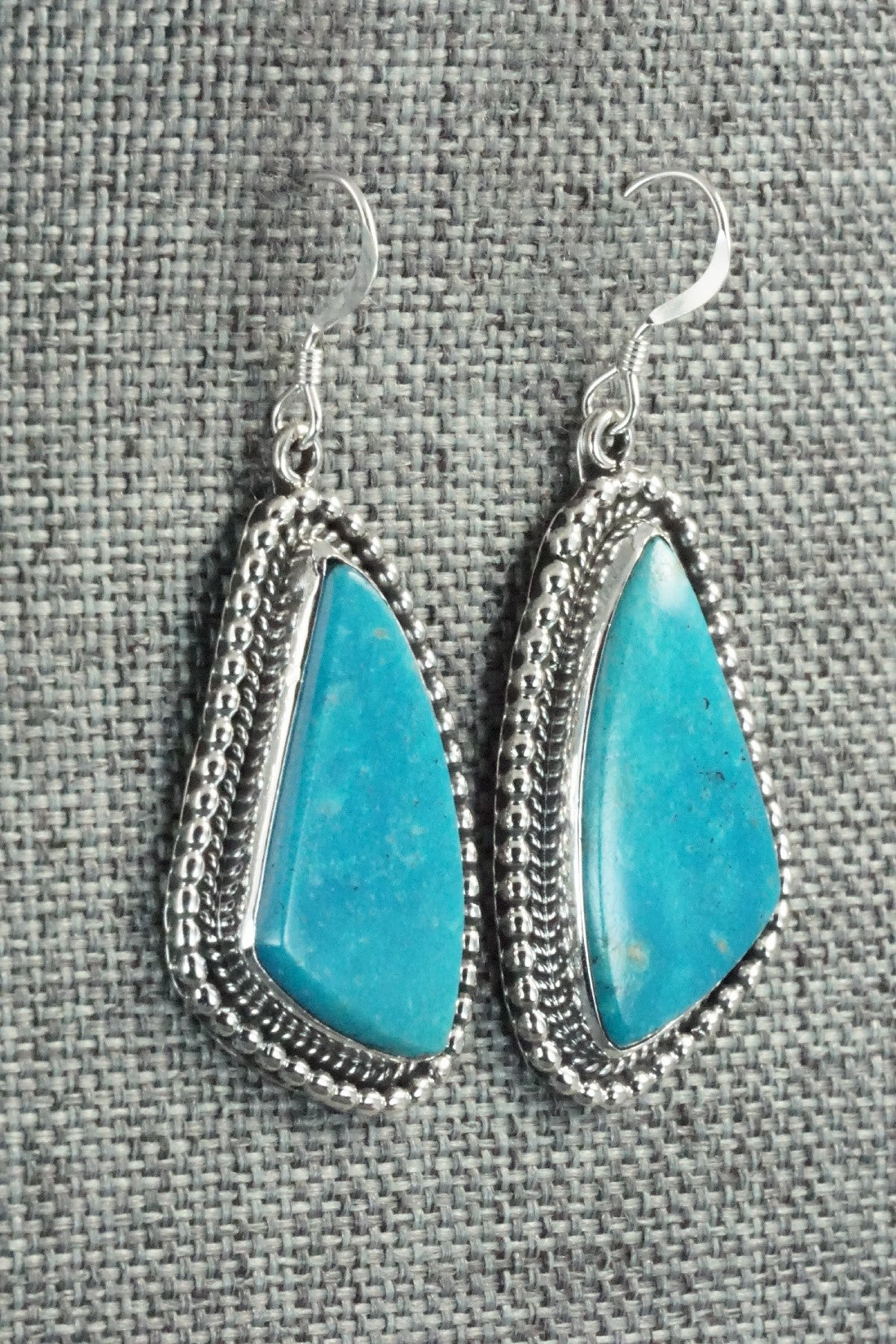 Turquoise & Sterling Silver Earrings - Verley Betone