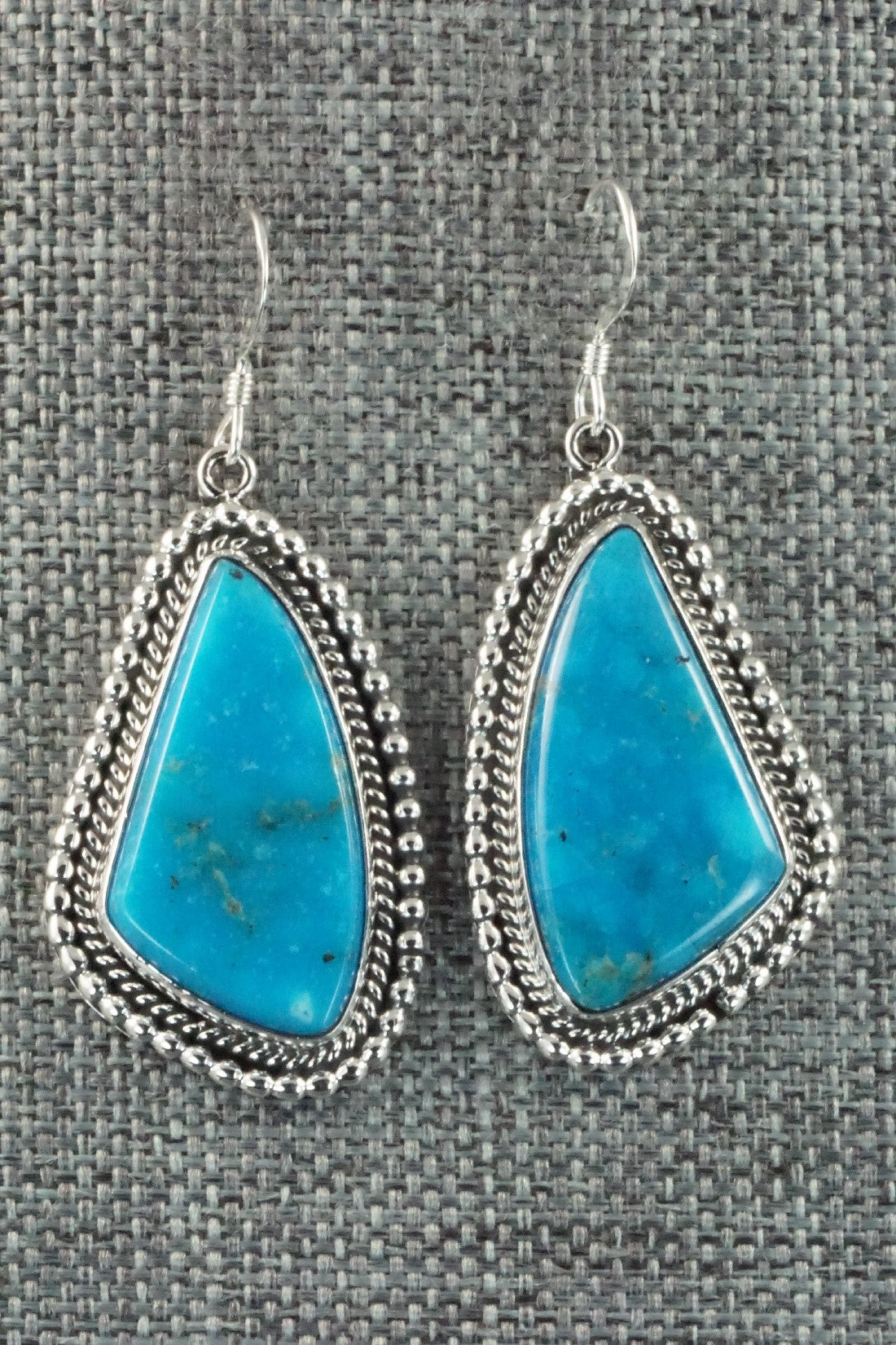 Turquoise & Sterling Silver Earrings - Verley Betone