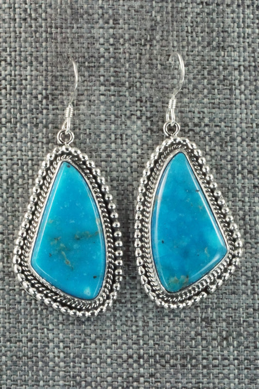 Turquoise & Sterling Silver Earrings - Verley Betone